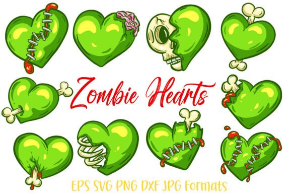 10 Zombie Hearts Halloween Valentines for Bold Designers