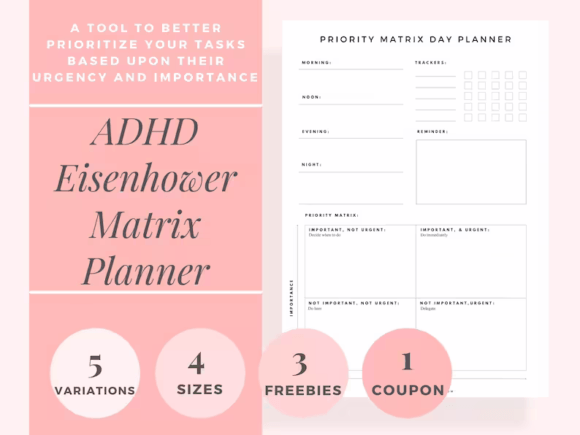 Adult & Student ADHD: A Planner for Real Daily Productivity
