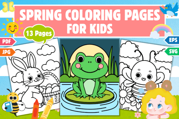 Bring Spring to Life: Printable Coloring Pages for Kids