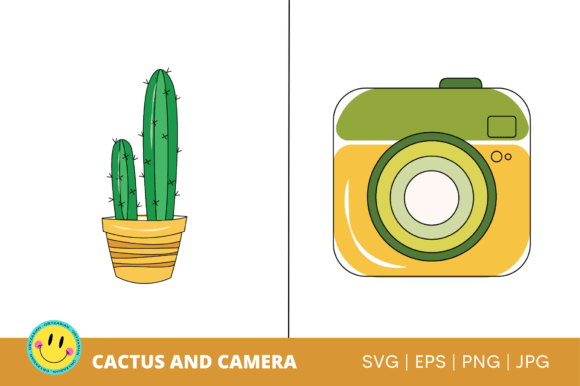 Cactus and Camera SVG & PNG: A Designer's Toolkit