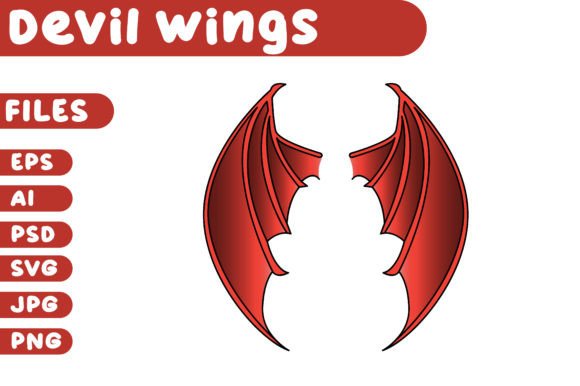 Devil Red Wings Flying Hell: The Bold Typeface for Fearless Branding