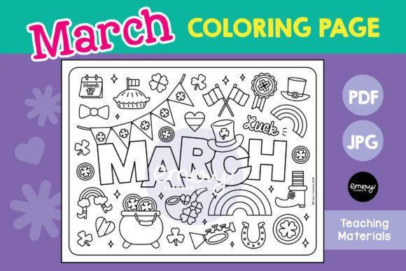 Embrace the Season: Unlocking Creativity with a March Coloring Page