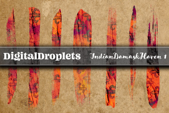 Exploring the Visual Texture of Indian Damask Haven Brush Strokes