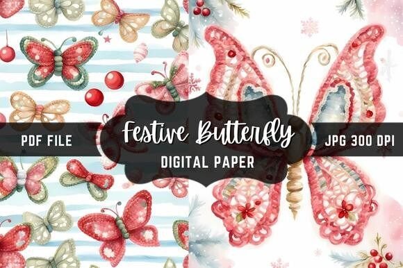 Festive Butterfly: A Creative Font for Modern Design