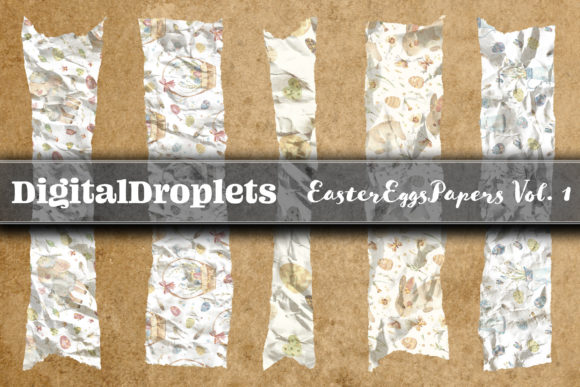 Free Easter Washi Tapes: 20 Digital Papers for Designers
