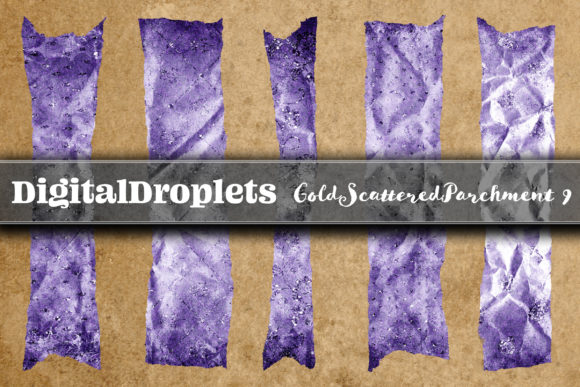 Gold Scattered Vol. 9 | Torn Washi Tapes: A Designer's Guide
