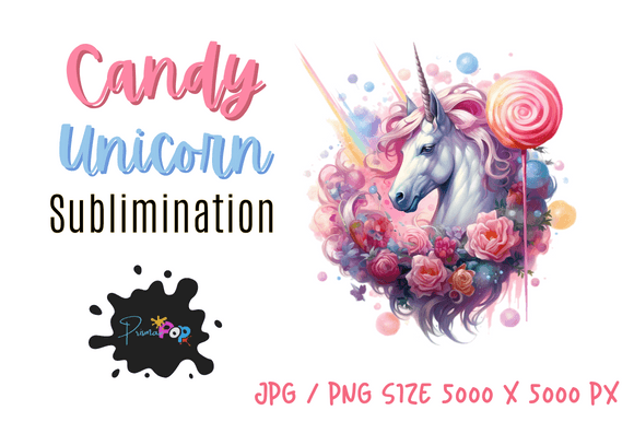 Infusing Whimsy: The Candy Unicorn Clipart Collection