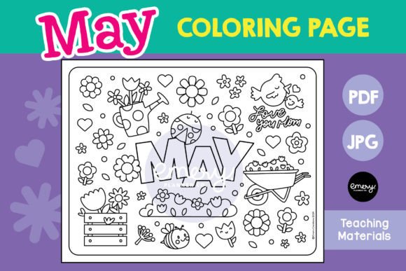 May Coloring Page: A Fresh Start for Creative Projects