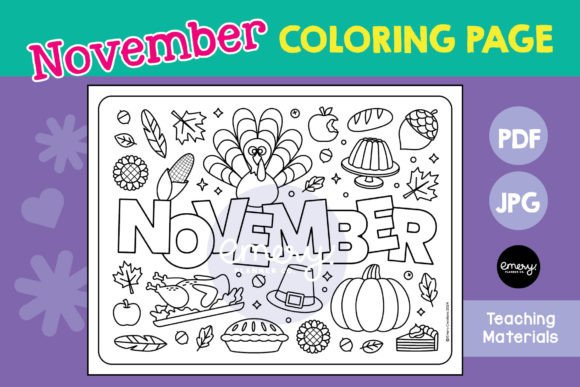 November Coloring Page: A Fun Start to the Month