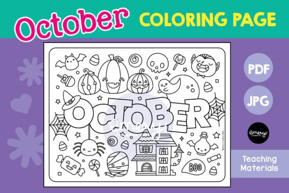 October Coloring Page: A Fresh Start for Your Autumn Projects