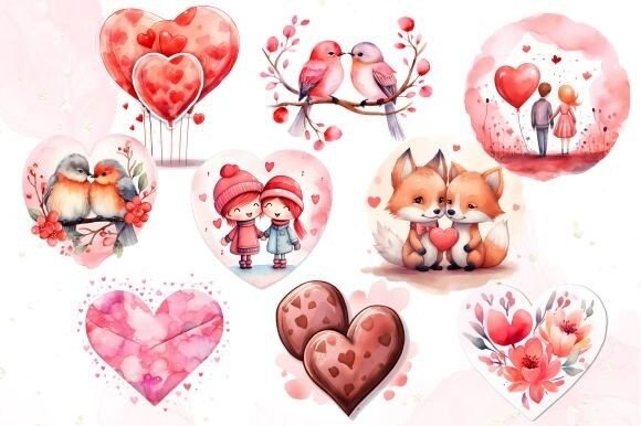 Romantic Visuals: Elevate Your Projects with Valentine's Day Cliparts
