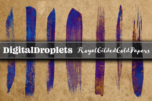 Royal Gilded Brush Strokes: 20 Free Textures for Designers