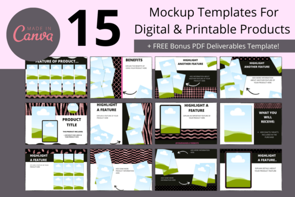 Stand Out Online: Pink Store Listing Mockup Templates
