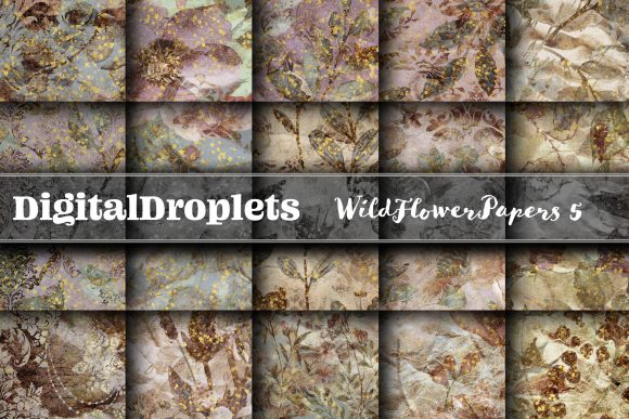 Wild Flowers Papers Vol. 5: Gothic Texture for Modern Design